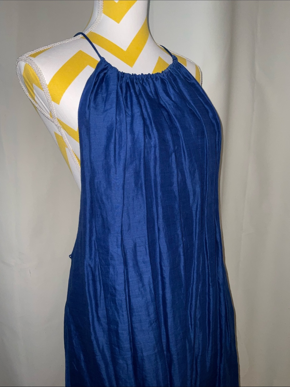 Banana Republic Royal Blue Halter Mini Dress